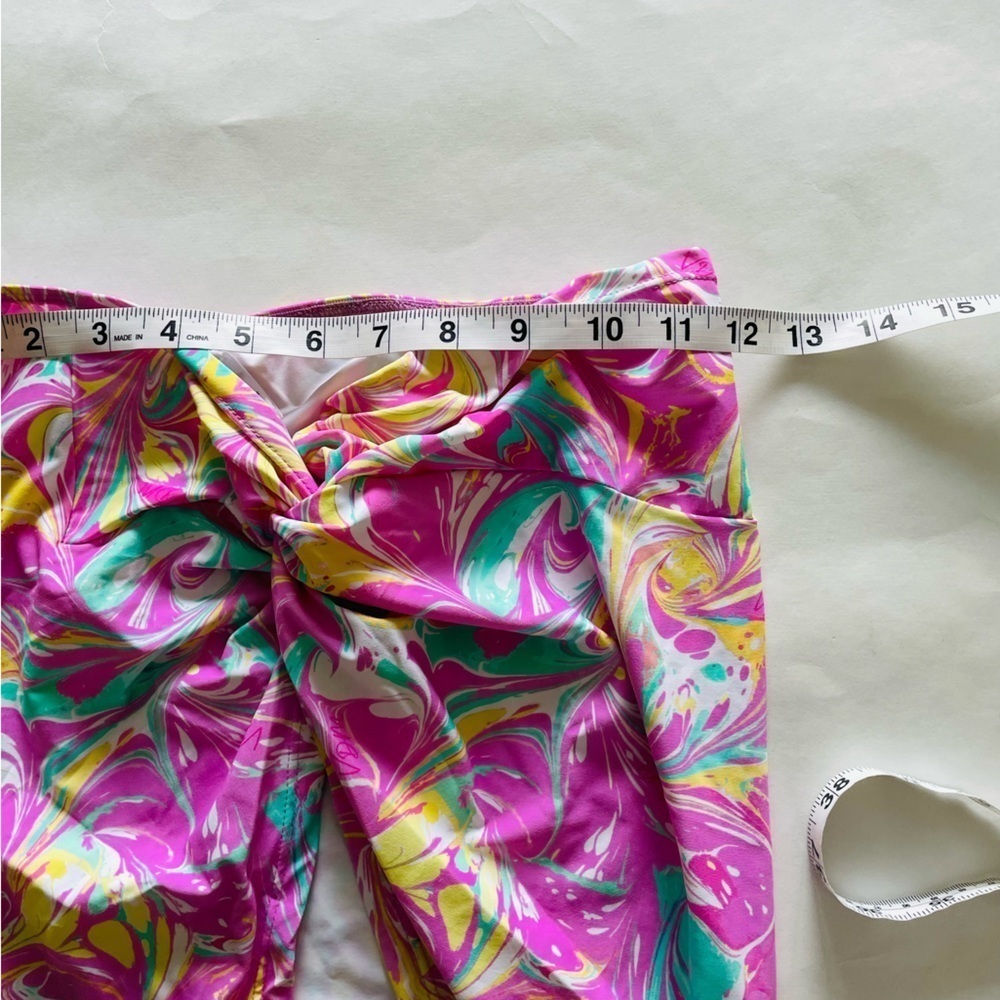 Revolve VDM the Label Pink Paint Swirl Swim Skirt - Picture 5 of 7